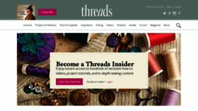 What Threadsmagazine.com website looked like in 2020 (3 years ago)
