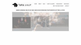What Taralillyphotography.com website looked like in 2020 (3 years ago)