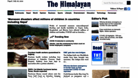 What Thehimalayantimes.com website looked like in 2020 (3 years ago)