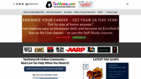 What Taxmama.com website looked like in 2020 (3 years ago)