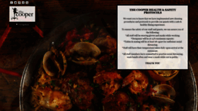 What Thecooperrestaurant.com website looked like in 2020 (3 years ago)