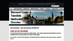 What Teesdalemethodists.co.uk website looked like in 2020 (3 years ago)