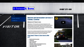 What Tolsontarmac.co.uk website looked like in 2020 (3 years ago)