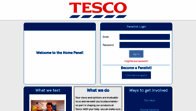 What Tescohomepanels.com website looked like in 2020 (3 years ago)