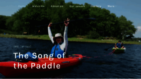 What Thesongofthepaddle.com website looked like in 2020 (3 years ago)