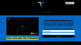 What Tandemtrader.com website looked like in 2020 (3 years ago)