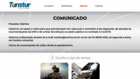 What Turistur.tur.br website looked like in 2020 (3 years ago)