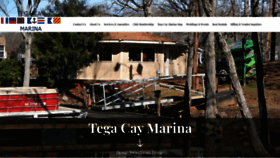 What Tegacaymarina.com website looked like in 2020 (3 years ago)