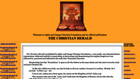 What Thechristianherald.info website looked like in 2020 (3 years ago)