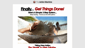 What Theactionmachine.com website looked like in 2020 (3 years ago)