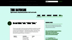 What Tgdavidson.com website looked like in 2020 (3 years ago)