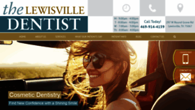 What Thelewisvilledentist.com website looked like in 2020 (3 years ago)
