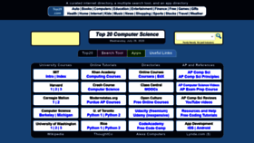 What Top20computerscience.com website looked like in 2020 (3 years ago)