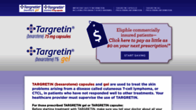 What Targretin.com website looked like in 2020 (3 years ago)