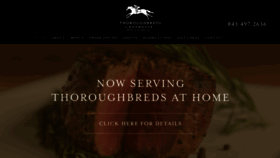 What Thoroughbredsrestaurant.com website looked like in 2020 (3 years ago)