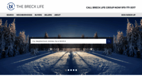 What Thebrecklife.com website looked like in 2020 (3 years ago)