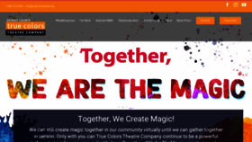 What Truecolorstheatre.org website looked like in 2020 (3 years ago)
