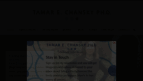 What Tamarchansky.com website looked like in 2020 (3 years ago)