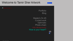 What Tamirsher.com website looked like in 2020 (3 years ago)