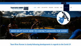What Teamriverrunner.org website looked like in 2020 (3 years ago)