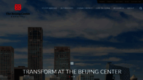 What Thebeijingcenter.org website looked like in 2020 (3 years ago)