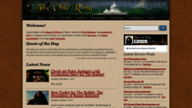 What Theonering.com website looked like in 2020 (3 years ago)