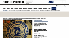What Thereporteronline.com website looked like in 2020 (3 years ago)