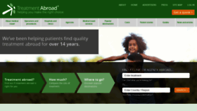 What Treatmentabroad.com website looked like in 2020 (3 years ago)