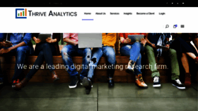 What Thriveanalytics.com website looked like in 2020 (3 years ago)