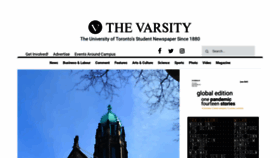 What Thevarsity.ca website looked like in 2020 (3 years ago)