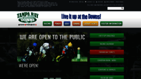 What Tampabaydowns.com website looked like in 2020 (3 years ago)