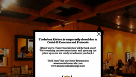 What Tinderboxkitchen.com website looked like in 2020 (3 years ago)