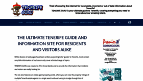 What Tenerifeguru.com website looked like in 2020 (3 years ago)