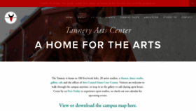 What Tanneryartscenter.org website looked like in 2020 (3 years ago)