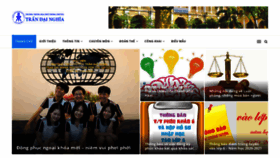 What Trandainghia.edu.vn website looked like in 2020 (3 years ago)