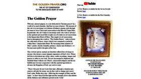 What Thegoldenprayer.org website looked like in 2020 (3 years ago)