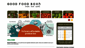 What Thegoodfoodbox.ca website looked like in 2020 (3 years ago)
