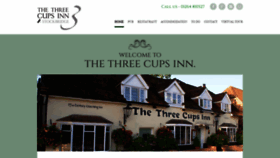 What The3cups.co.uk website looked like in 2020 (3 years ago)