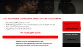 What Thestudentcentre.net website looked like in 2020 (5 years ago)