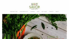 What Thesavorchef.com website looked like in 2020 (3 years ago)
