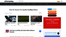 What Tiz-cycling.io website looked like in 2020 (3 years ago)