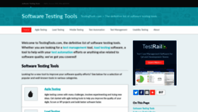 What Testingtools.com website looked like in 2020 (3 years ago)