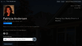 What Trishandersen.com website looked like in 2020 (3 years ago)