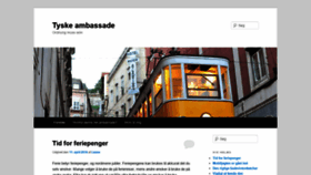 What Tyske-ambassade.dk website looked like in 2020 (3 years ago)