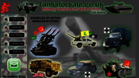 What Tanksforsale.co.uk website looked like in 2020 (3 years ago)