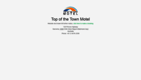 What Topofthetownmotel.com.au website looked like in 2020 (3 years ago)