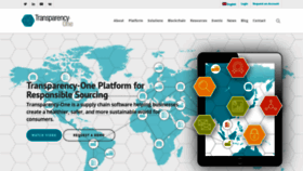 What Transparency-one.com website looked like in 2020 (5 years ago)