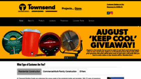 What Townsendbuildingsupply.com website looked like in 2020 (3 years ago)
