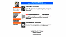 What Tastschreiben.de website looked like in 2020 (3 years ago)