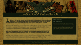 What Tattooarchive.com website looked like in 2020 (3 years ago)